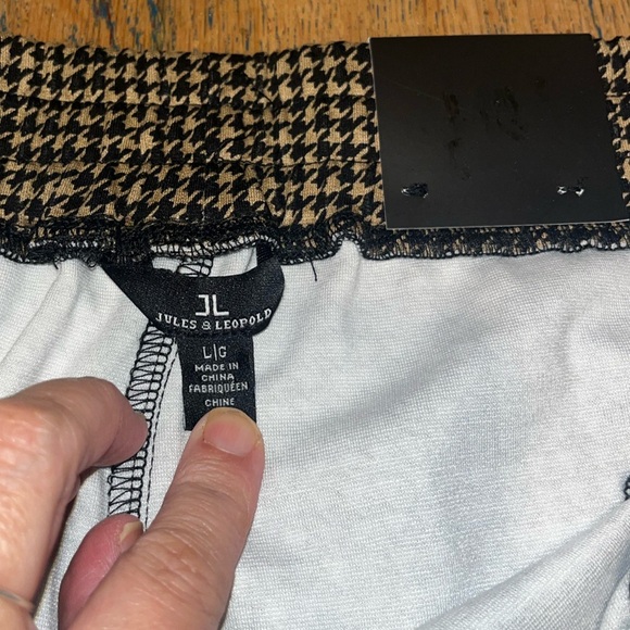 🤎JULES & LÉOPOLD – L – Houndstooth Jogger Pants (NWT) - Picture 2 of 10